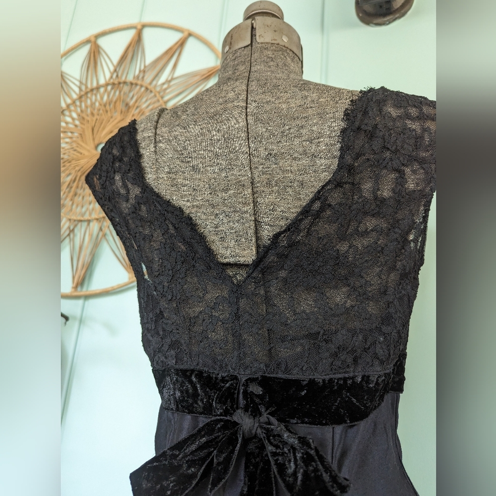 60s Vintage Black Dress - Picture 9 of 10